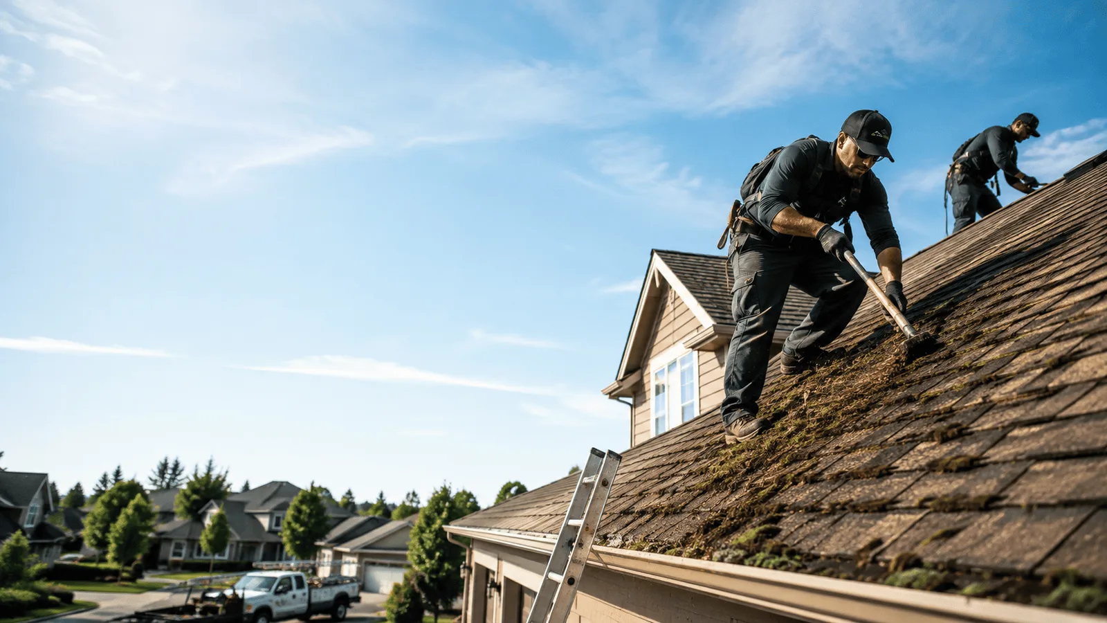 Roof Moss Removal in Dewey, IL near me
